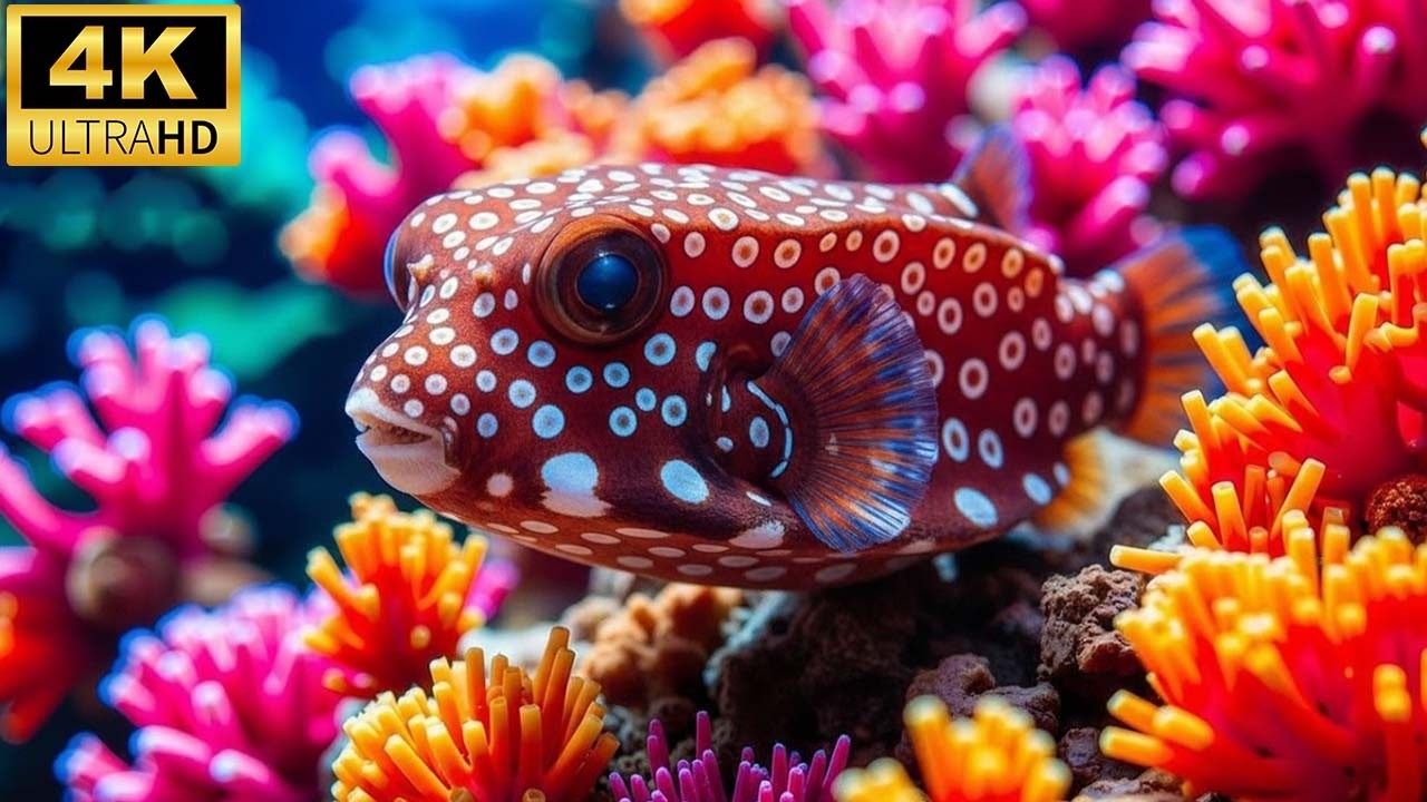 Ocean Wildlife 4K 🌊 | Amazing Animals Under The Ocean – Relaxing Piano Music #iran #russia #usa