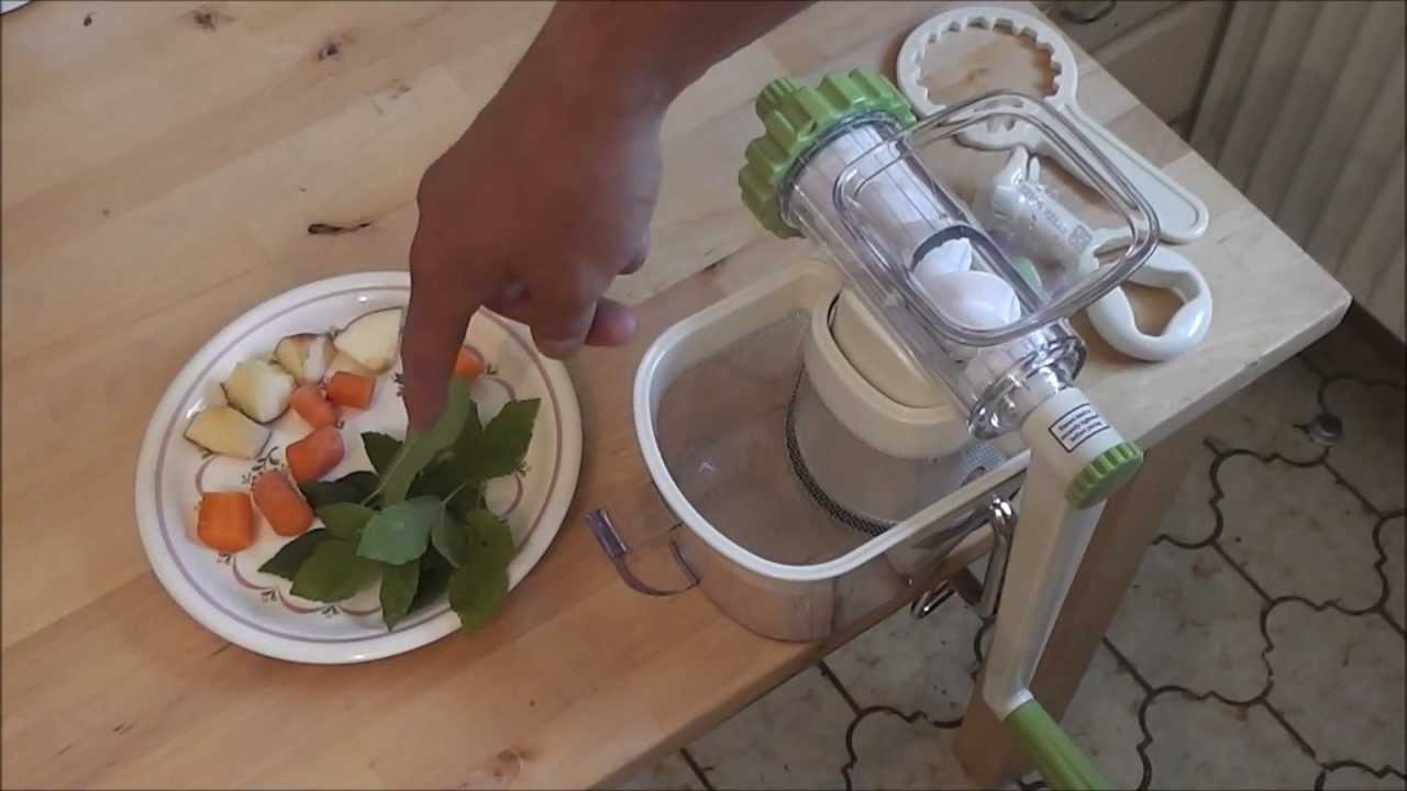 Lurch Green Power Entsafter - Der kleine Handentsafter (Lurch hand juicer)