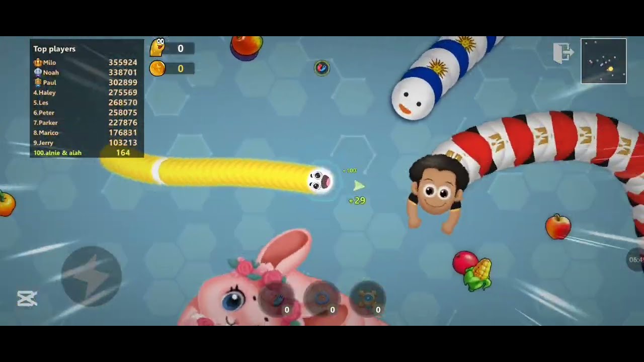 WORMS ZONE.IO SLITHER SNAKE GAMEPLAY SA MGA MAHILIG SA LARO HELLOOO GUYS