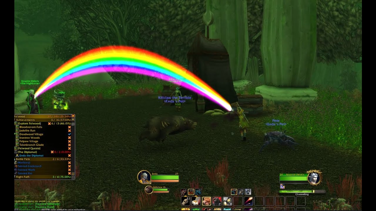 Starting Felwood Quests - Hunter Beast Mastery, Draenei Playthrough - No Commentary