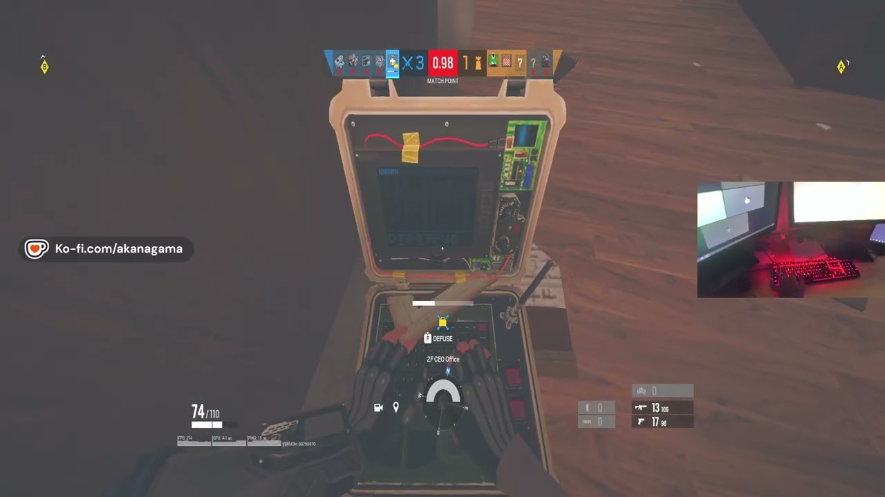 R6 geisteskranke twitch 3k clutch dmr demon mit shiva