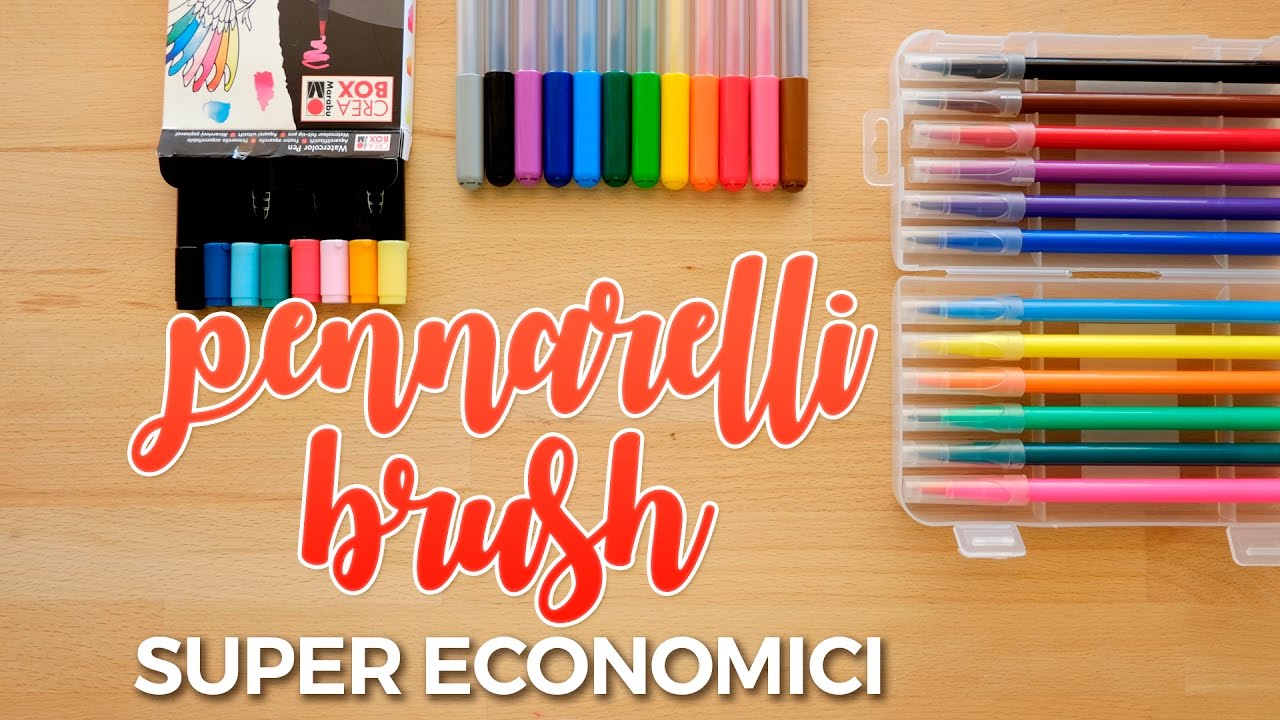 Pennarelli Brush SUPER ECONOMICI per iniziare con il BRUSH LETTERING - Proviamoli insieme