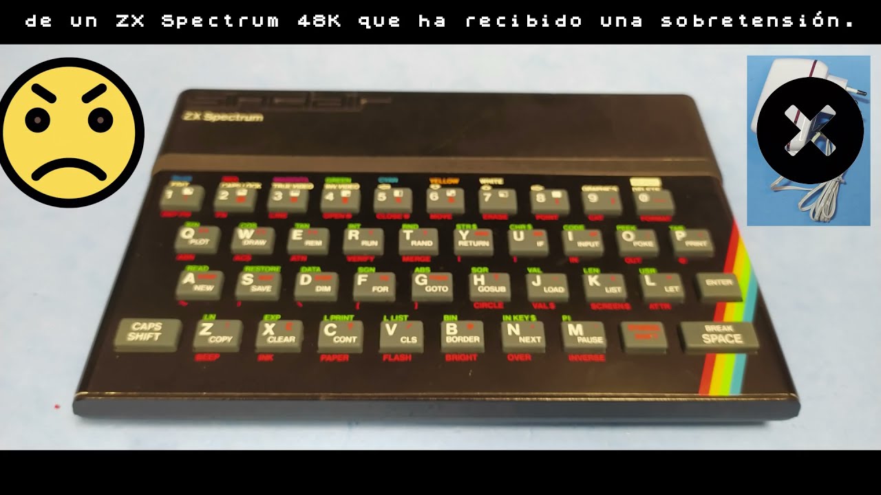 Reparación ZX Spectrum 48K que ha sido conectado a una fuente de 15V (Fallo de Ram)
