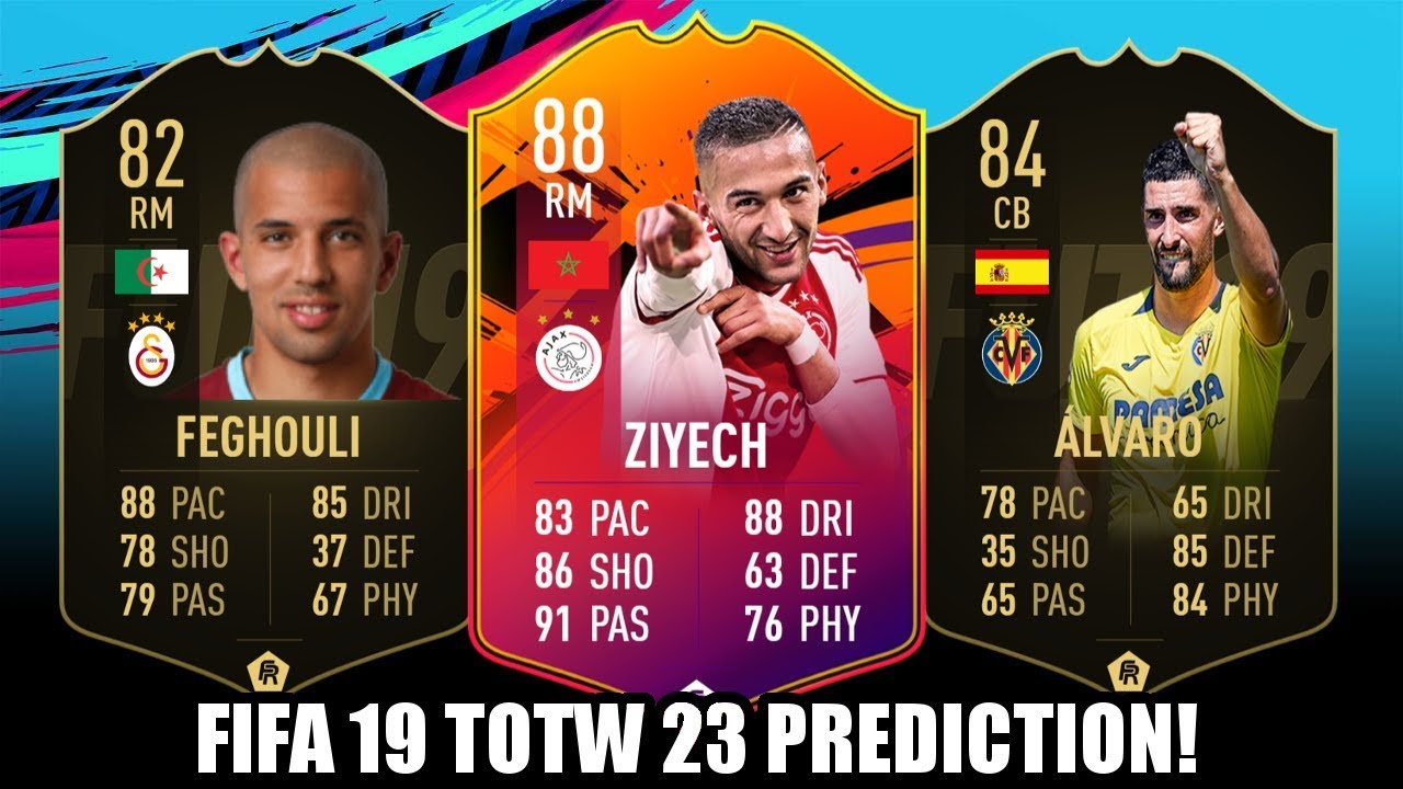 FIFA 19 TOTW 23 TEAM OF THE WEEK 23 PREDICTION - SUNDAY GAMES
