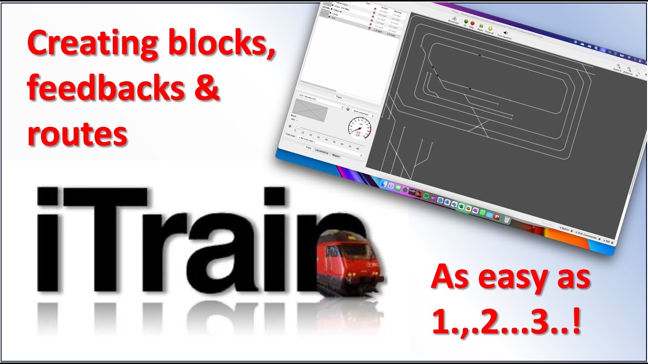 QUICK & EASY iTrain - creating blocks, feedbacks & routes