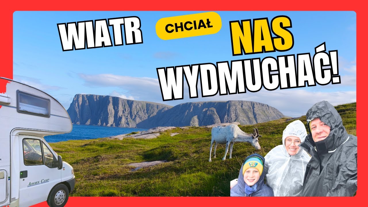 🇳🇴Nordkapp- SURVIVAL zamiast wycieczki 😂 Wiatr prawie porwał nam KAMPERA! 💨🚐”