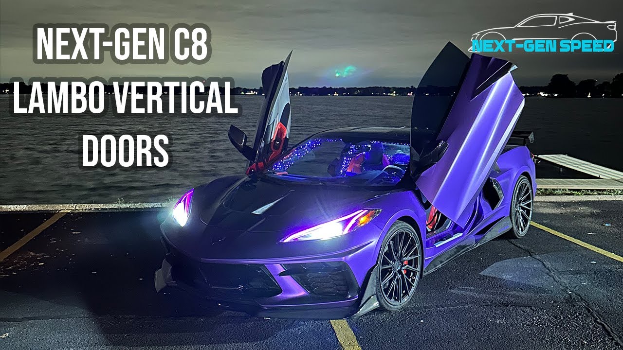 Corvette Vertical Door Conversion Kit by Next-Gen Speed #lambodoors #c8 #corvette