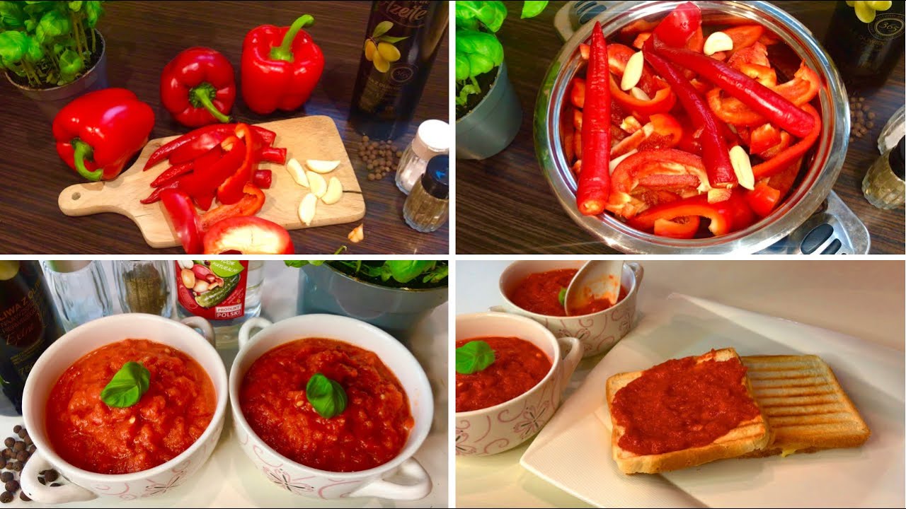 Oryginalna harissa tunezyjska, ostry sos paprykowy🌶 - Tunisian hot harissa - هريسة تونسية حاااارة
