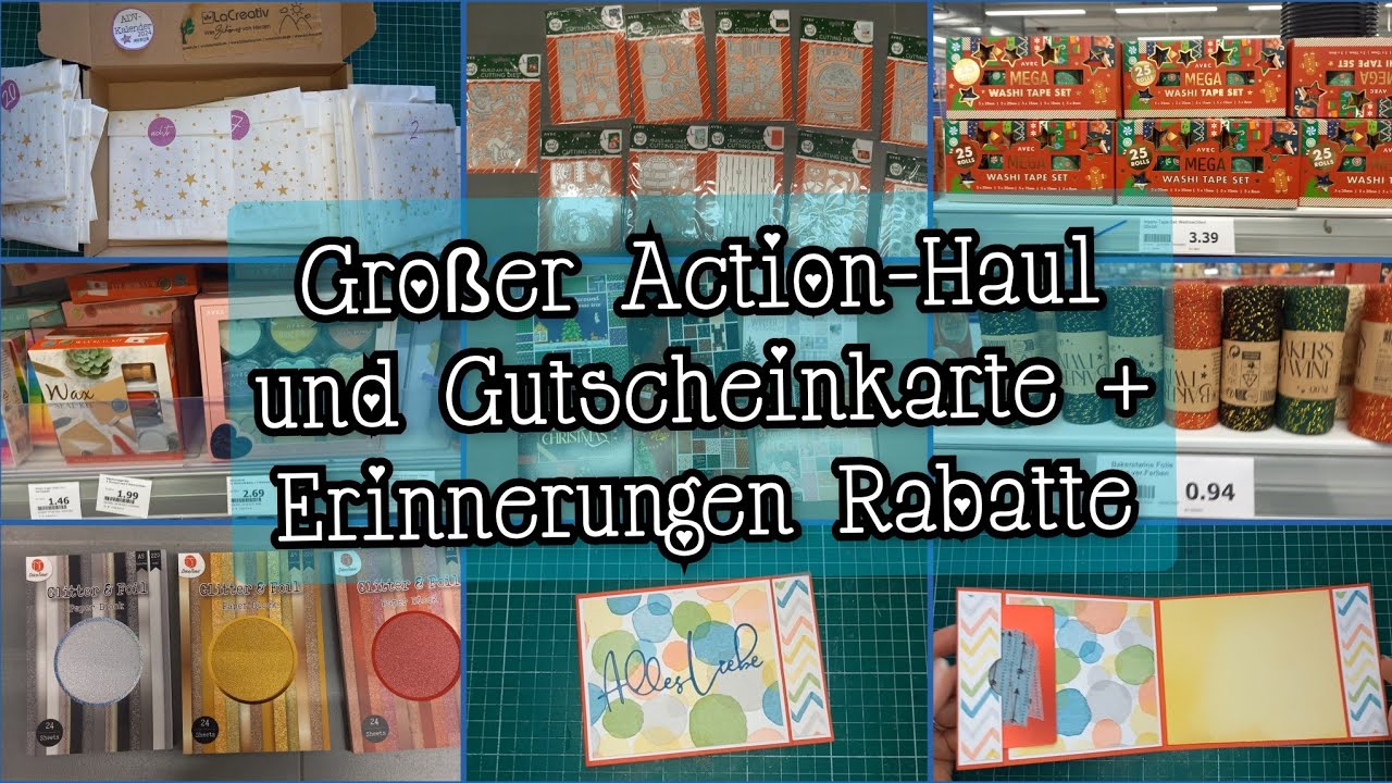 großer Action-Haul Weihnachten & Basteln plus schnelle und einfache Karte für Gutscheine