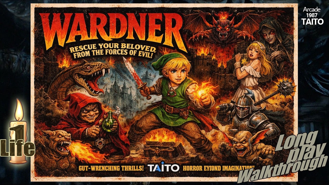 Wardner (Taito - 1987) Arcade - One Life