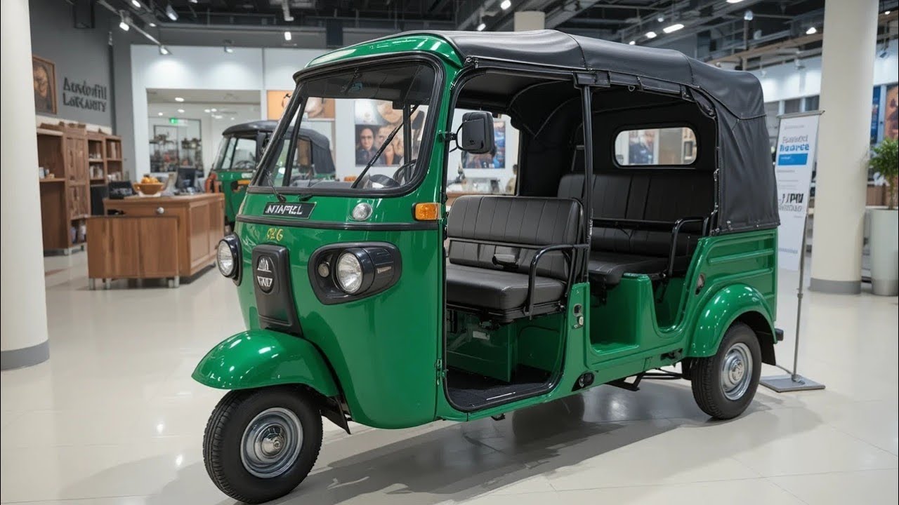 Обзор нового зеленого Tuk Tuk Auto Raksha 2026: характеристики, особенности, комфорт и расход топ...