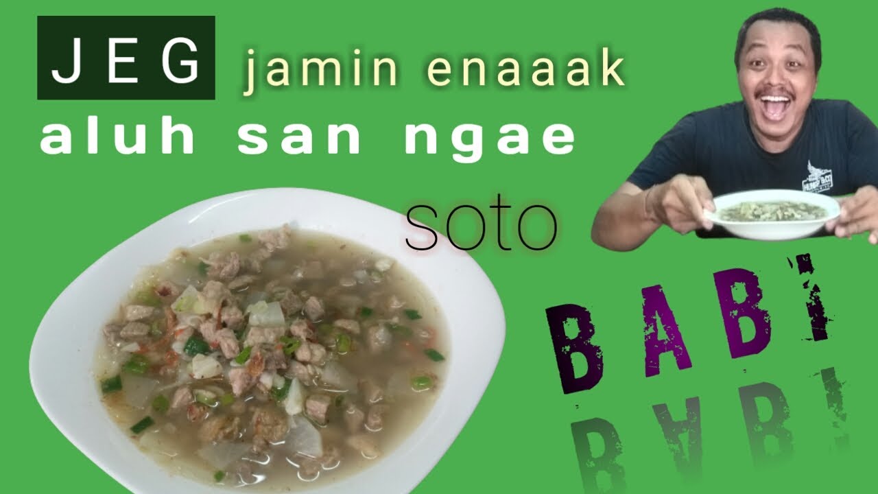 SOTO BABI buatnya gampang buaaanget lho..... dan RaaaSaanya.... maknyus habis.... bukti