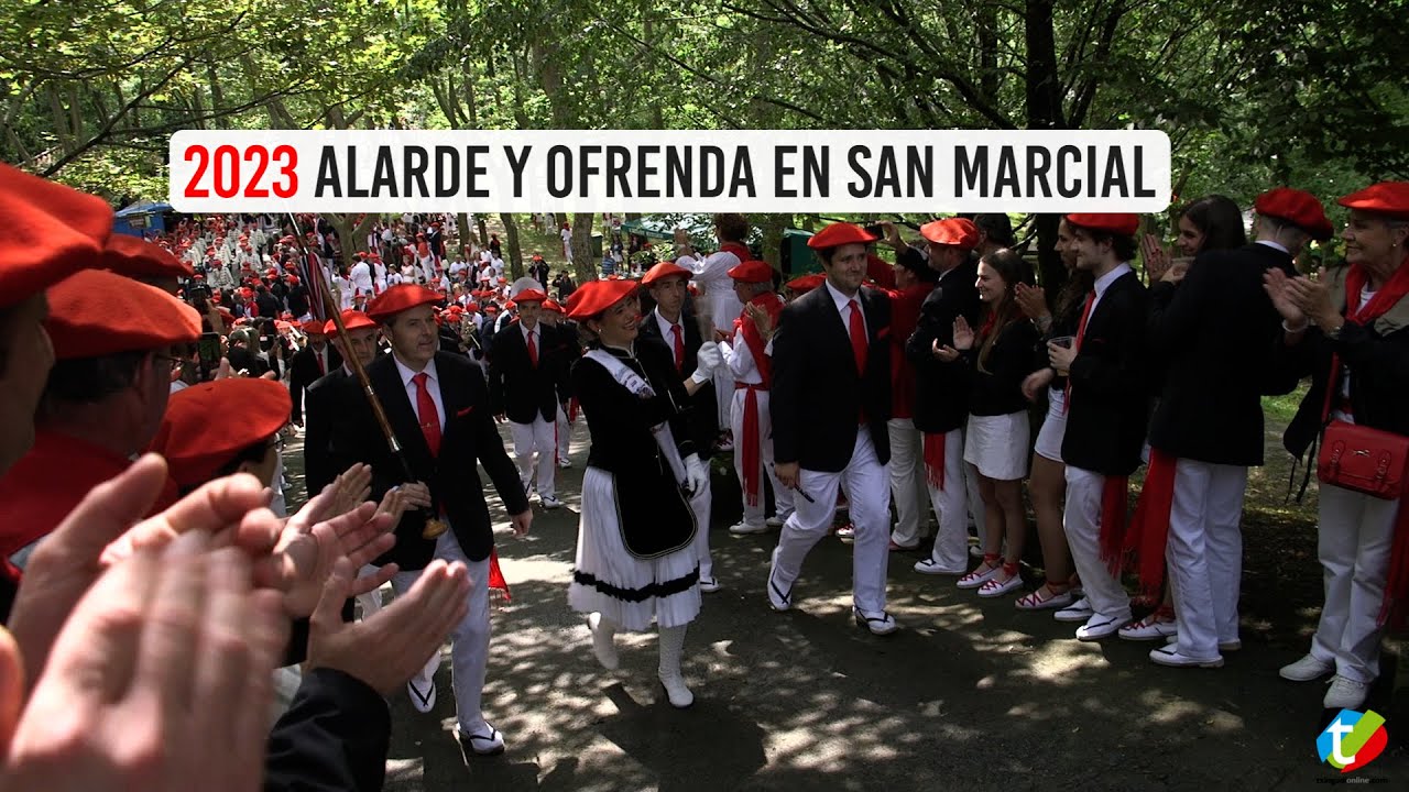 Alarde y ofrenda en el monte San Marcial 2023 | Txingudi Online