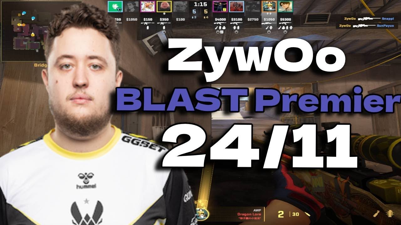 CS2 POV Vitality ZywOo (24/11) vs Falcons (Vertigo) BLAST Premier Spring Groups 2024
