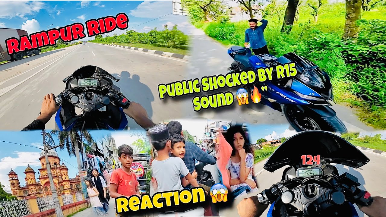 “Rampur Mein Goonji R15 ki Awaaz 😱 | Public Reaction 😳 | Loud Exhaust Test 🔥”