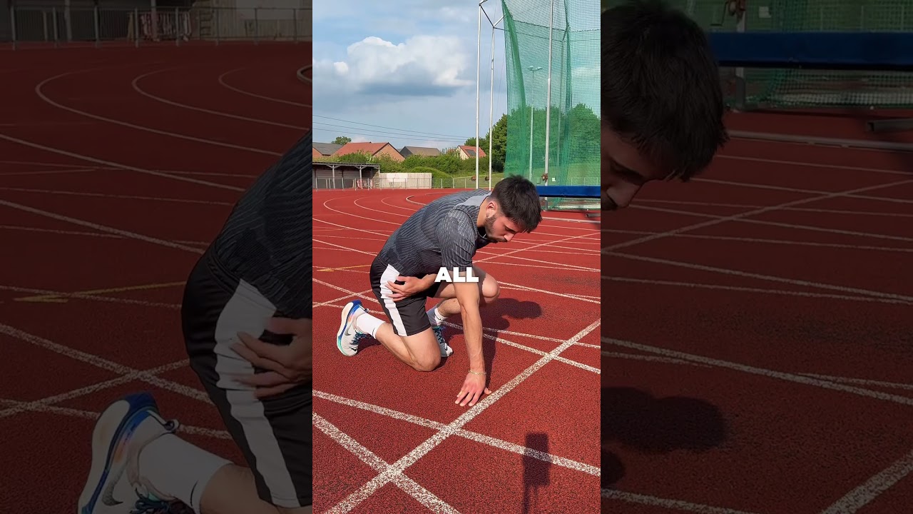How you should set up a 4 point start to run faster (day 14) #trackandfield #athlete