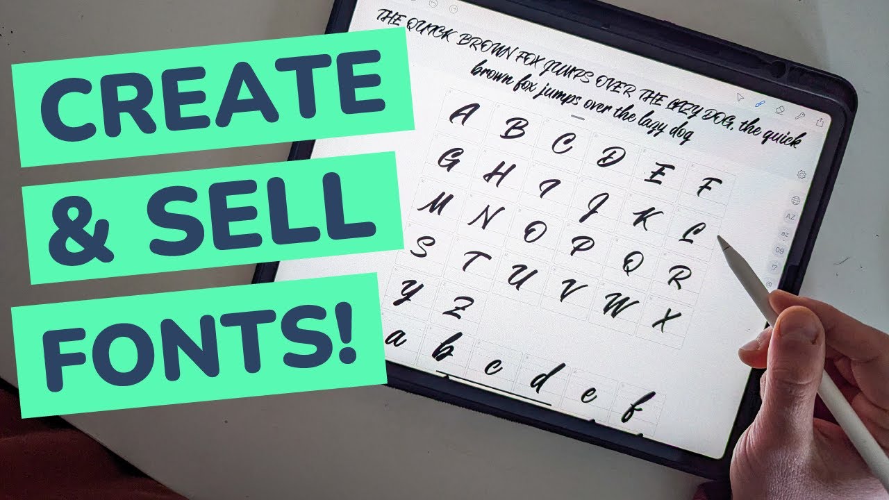 How to Make & Sell Handwritten Fonts on Your iPad (Step-by-Step)