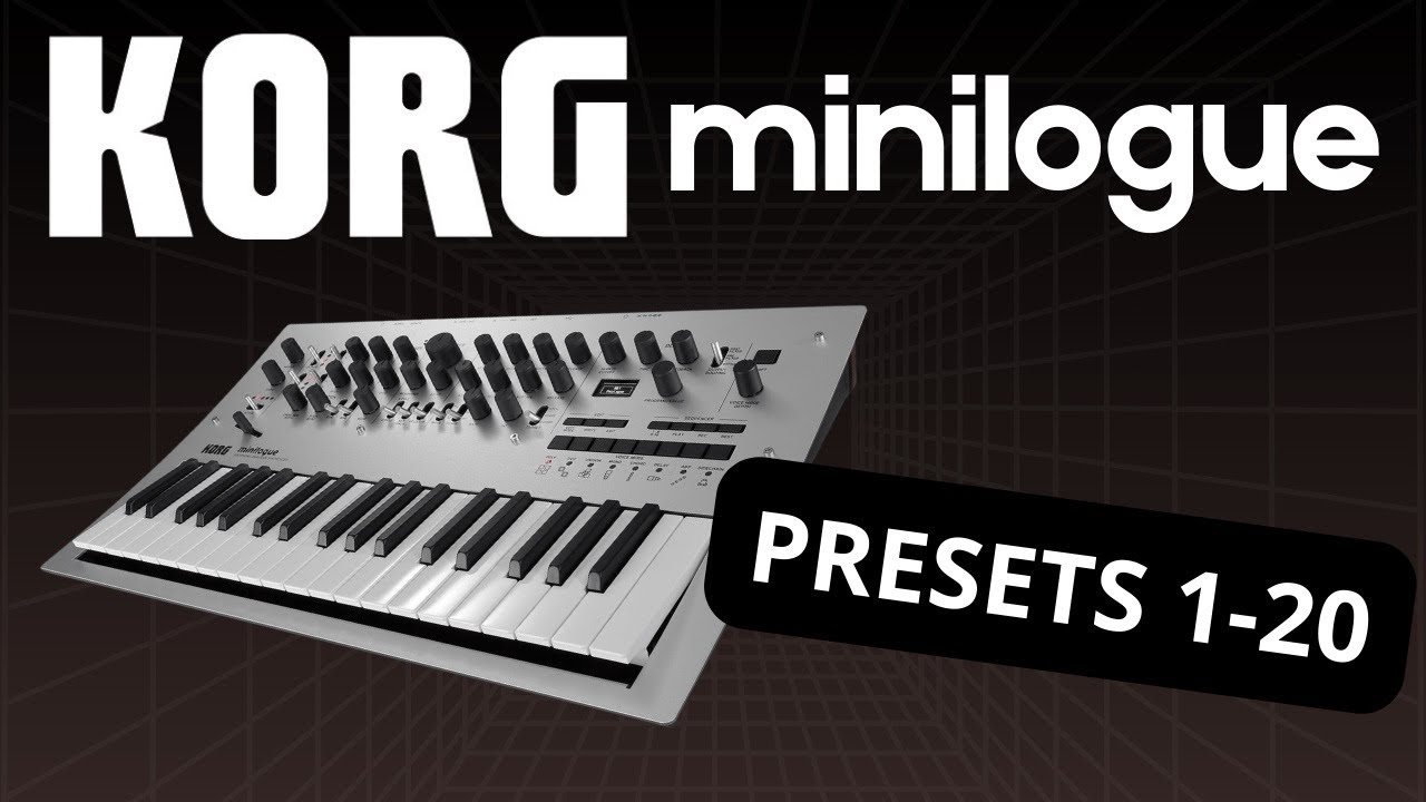 Korg Minilogue Presets 1–20 | Full Demo | No Talking