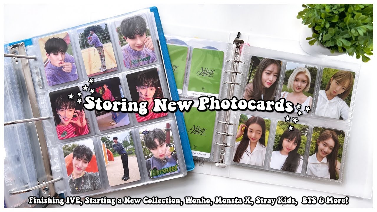 Storing New Photocards 47✰ Finishing IVE, Starting a New Collection, Wonho, MX, Stray Kids,  & More!
