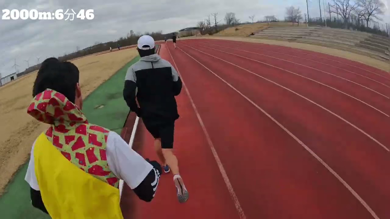 陸上長距離　10km32分台を目指す練習に密着　12000mペース走　マラソン練習