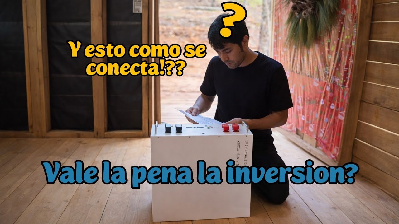 Compré una batería solar!