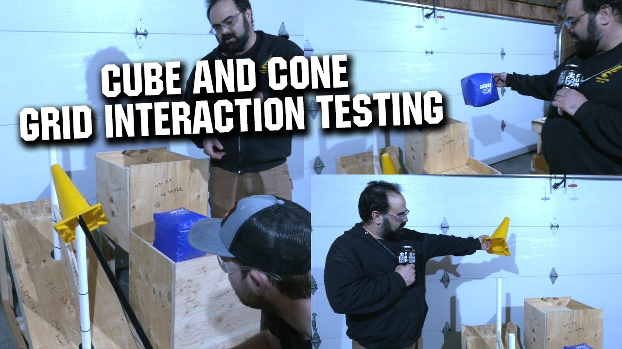 Cube and Cone Grid Interaction Testing | Ri3D Redux Charged Up 2023