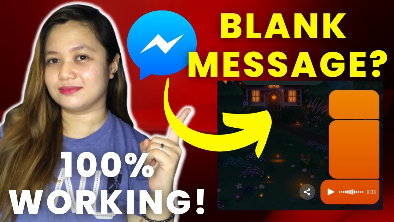 PAANO MAG-SEND NG BLANK MESSAGE? MESSENGER PRANK | MESSAGE MO WALANG LAMAN | Sarah Jane Semic