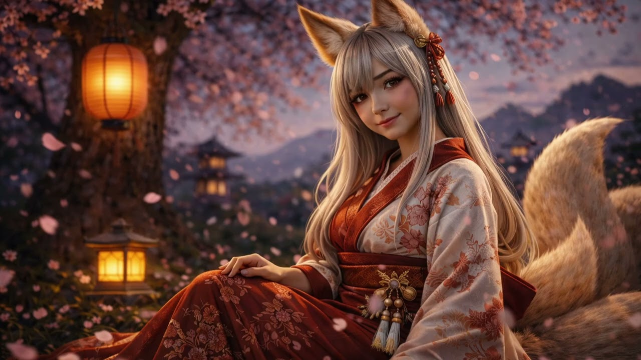 Sakura Night | 1 Hour Japanese Folk for Study, Relax & Flow State