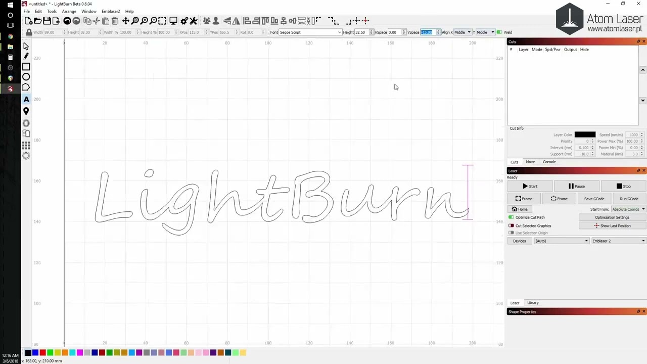 Lightburn Podstawy #2