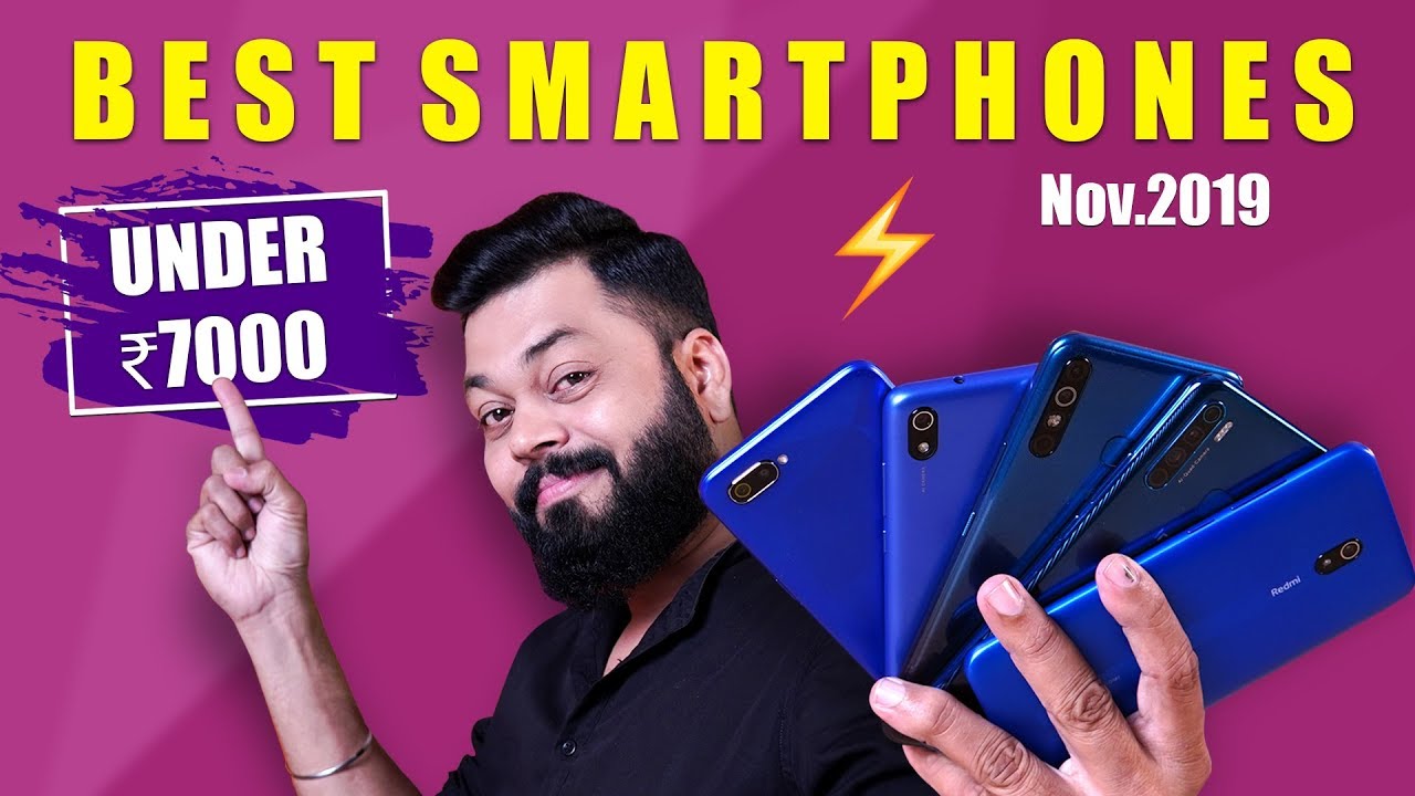 Top 5 BEST Mobile Phones Under 7000 ⚡⚡⚡ Best Budget Entry Level Phones Nov 2019!