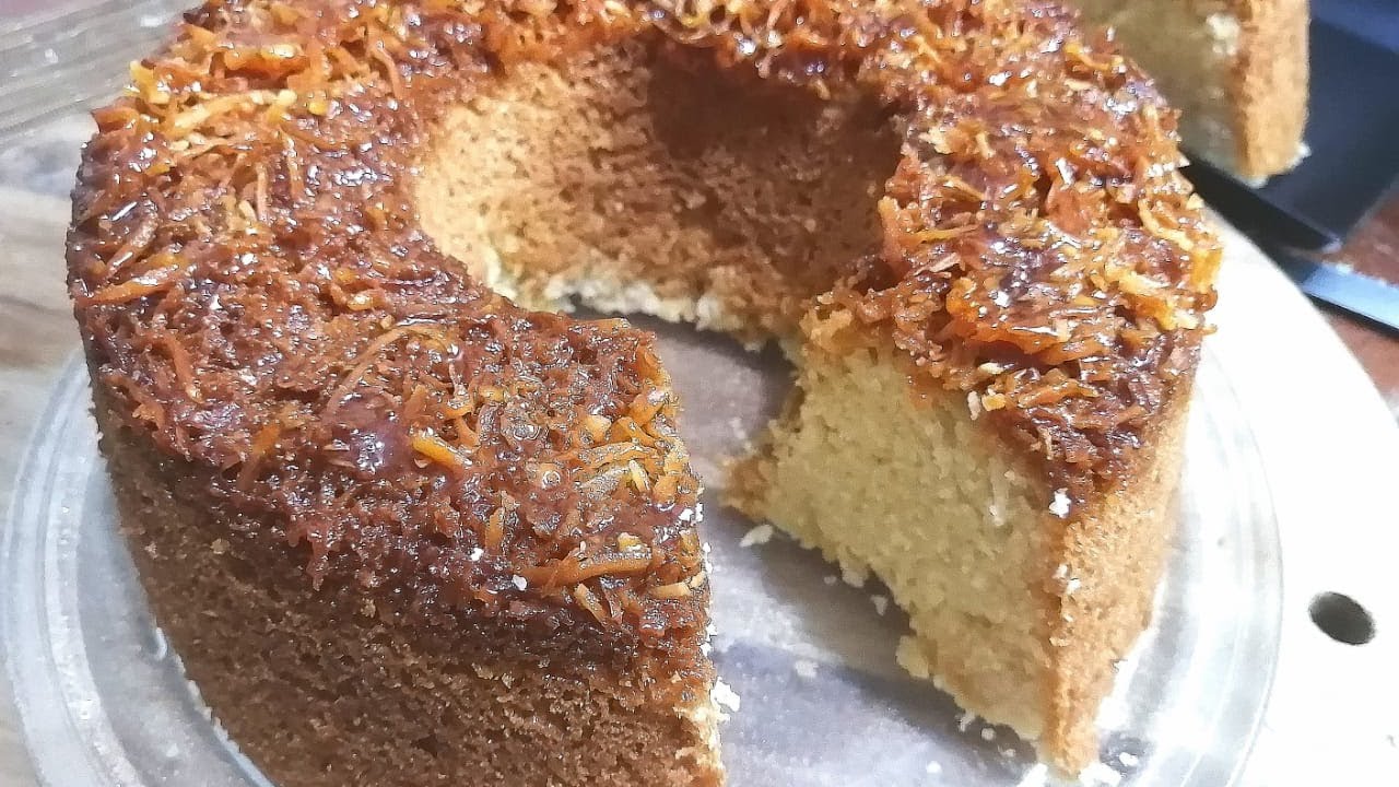 Pastel dulce de coco o cocada