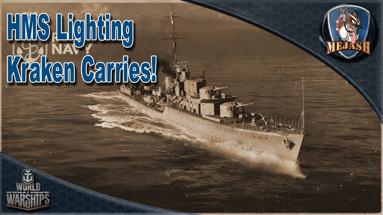 World of Warships: Lightning Carries a Kraken!