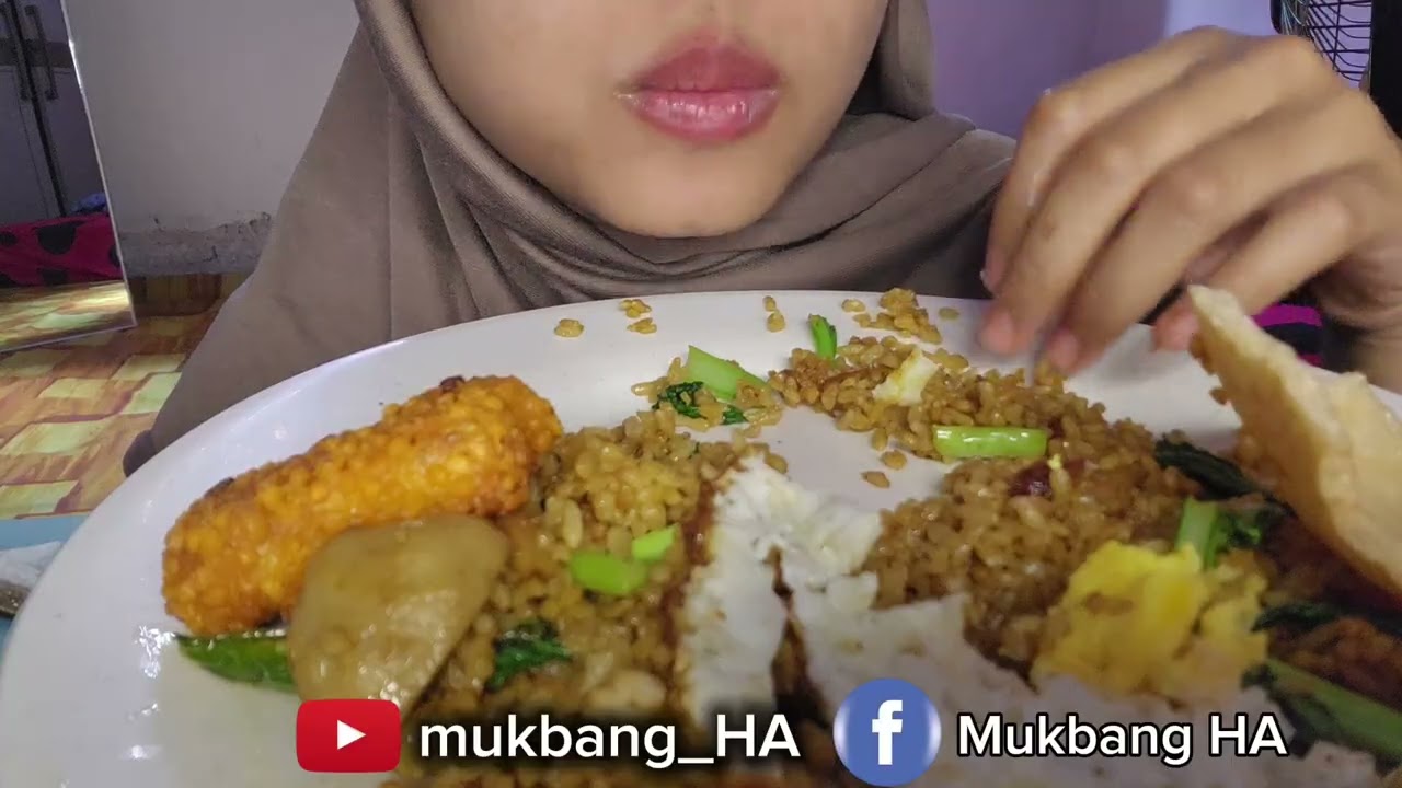 Nasi goreng nuget telor enakkk banget #mukbang #pedas #viral #HA