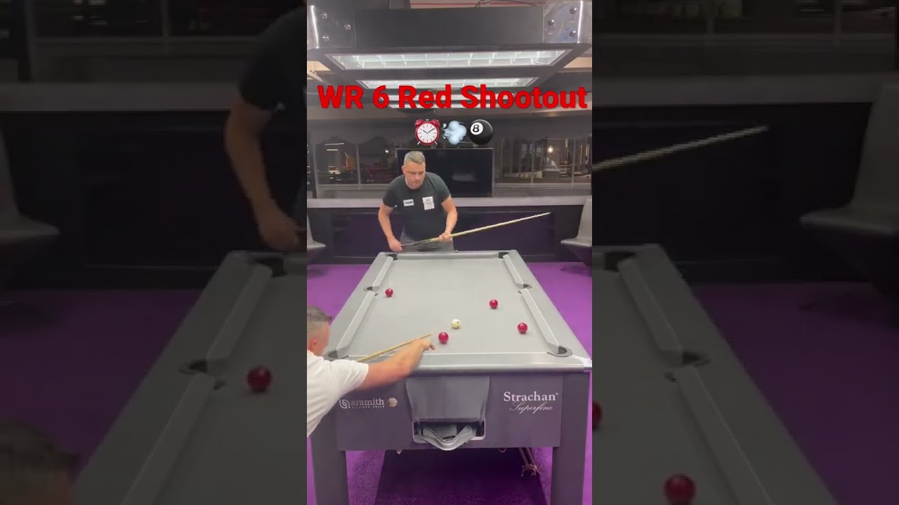World record 6 red shootout 💨⏰🎱 #8ball #8ballpool #speed #speedpool #billiards #worldrecord