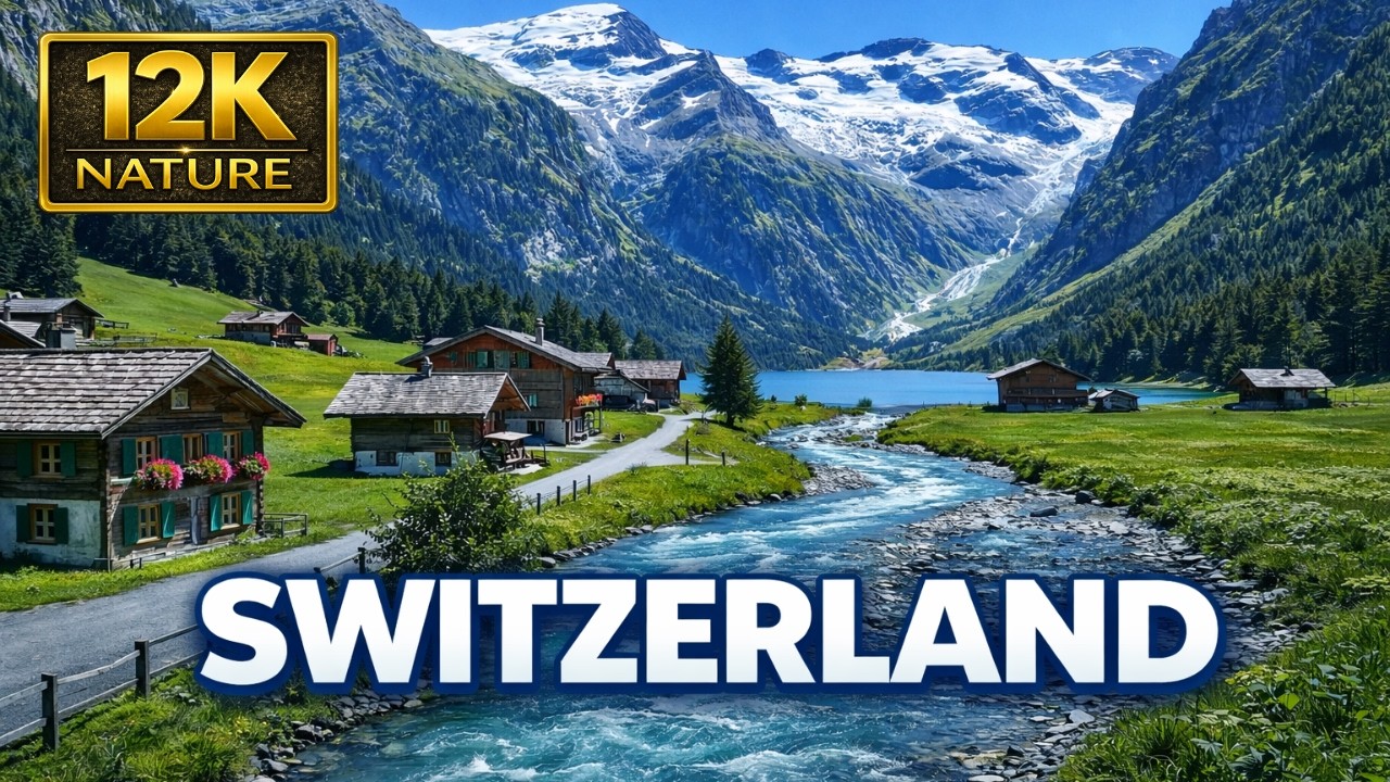 Switzerland 12K – Most Beautiful Places in Switzerland | Swiss Alps, Villages & Waterfalls