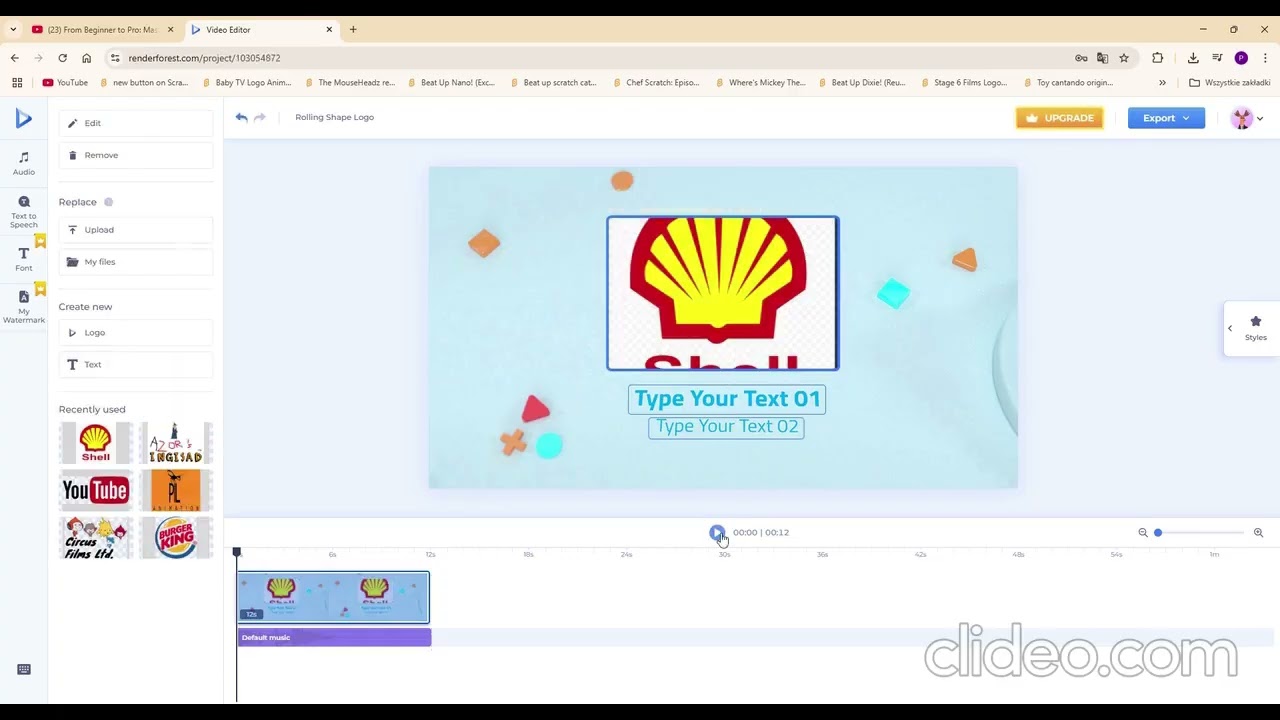 Shell Tank  Ident 2016 Renderforest Speedrun