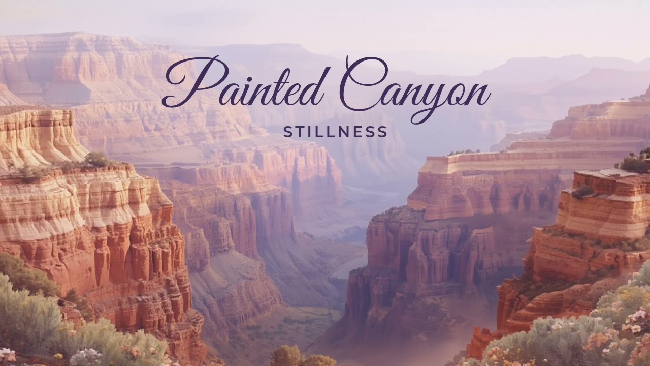 45 Min Desert Ambient – Painted Canyon Stillness | Calm Sunset Soundscape 🇺🇸