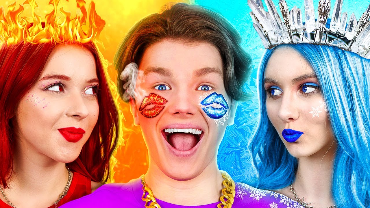 Water Girl VS Fire Girl || Cold VS Hot Elements in Real Life