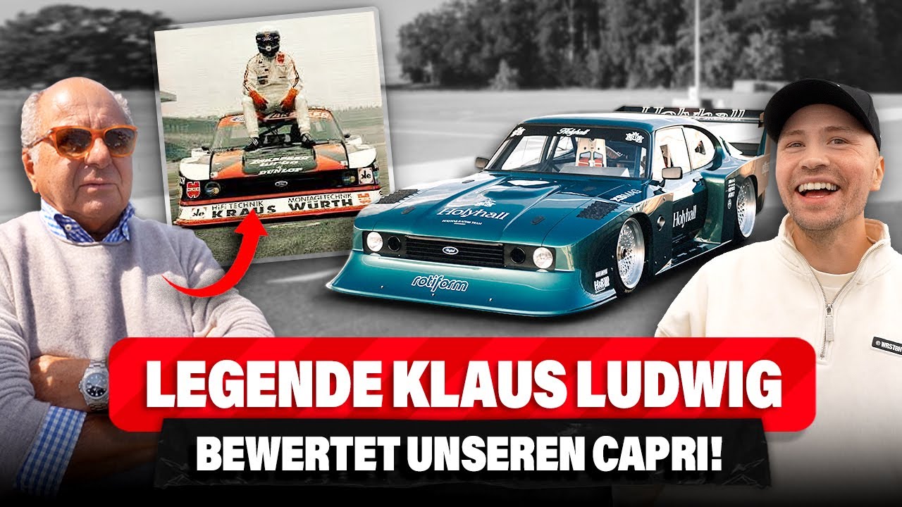 Mit Rennsport-Legende Klaus Ludwig & unserem Capri auf der Rennstrecke!