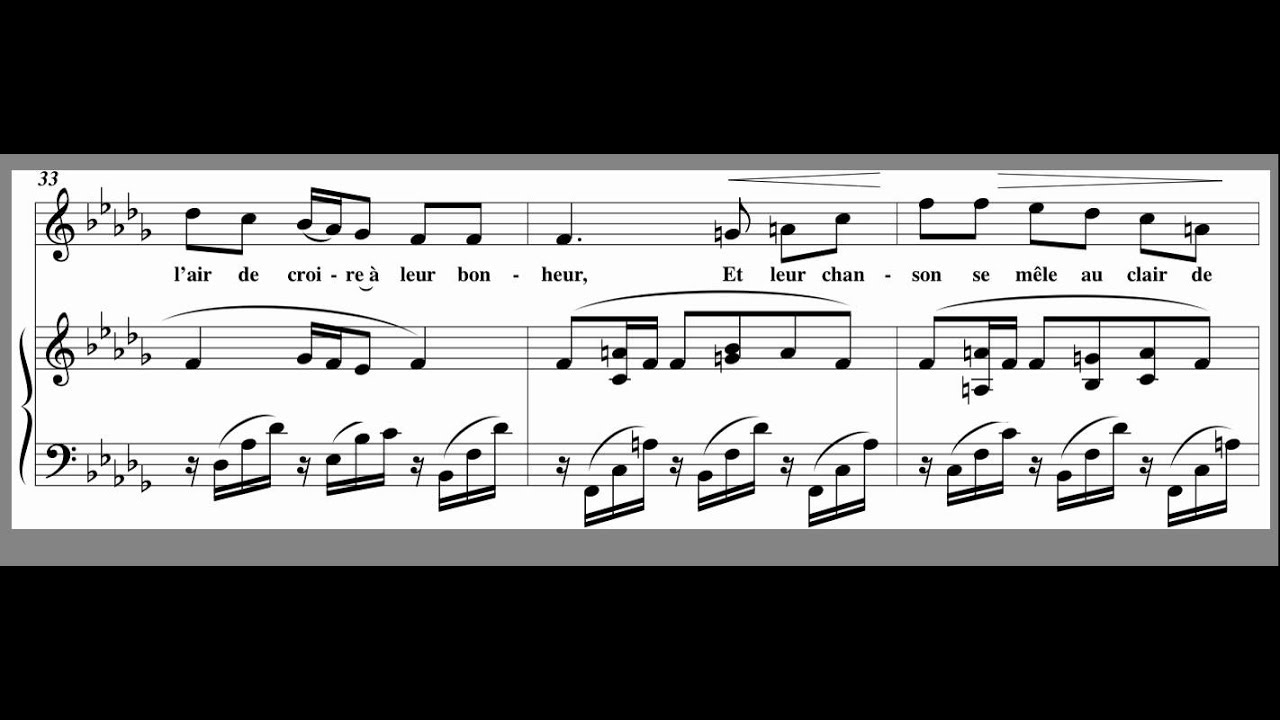 Clair de Lune Accompaniment - High Key - Bbm - Faure
