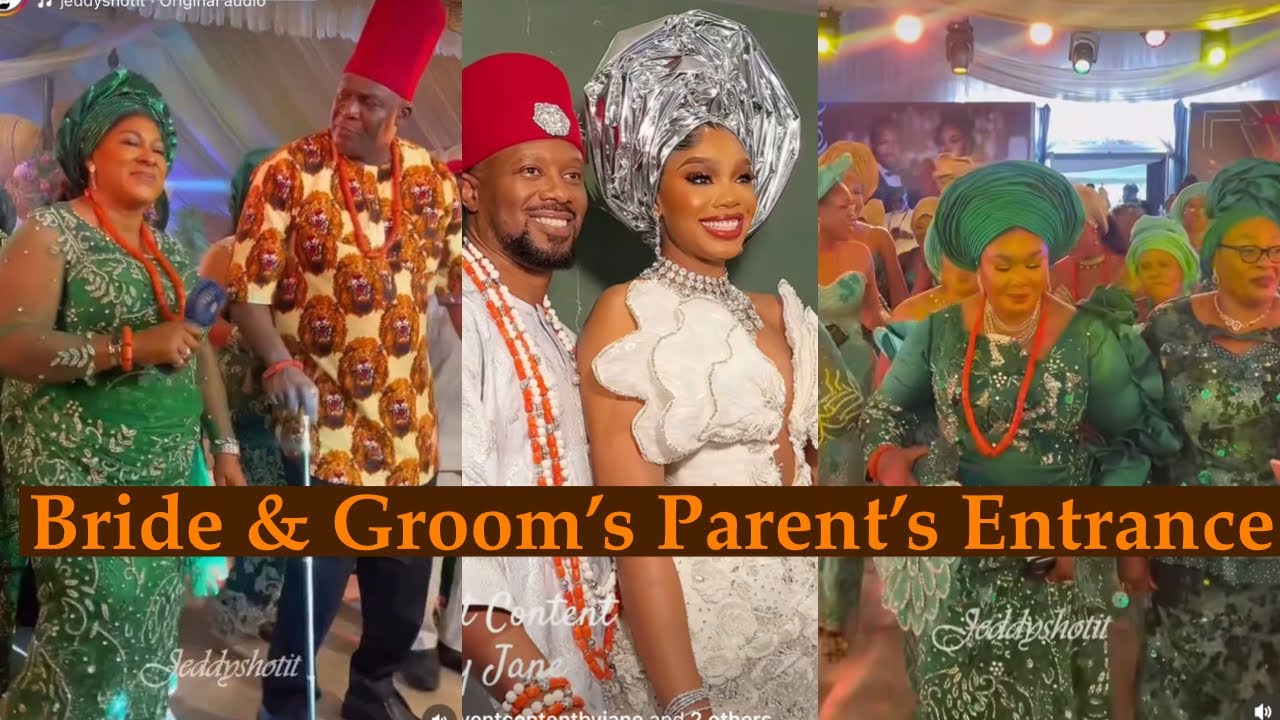Sharon Ooja’s In-laws & Her Family’s Grand Entrance at Her Traditional Marriage In Abuja