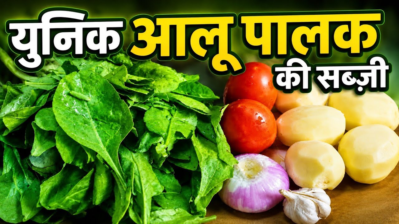 सुपर टेस्टी और इजी आलू पालक | हर बार वाले आलू पालक को बनाए कुछ खास 😋