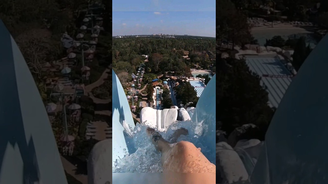Sliding 120 feet at Blizzard Beach in Walt Disney World #disneyworld #blizzardbeach #waterpark