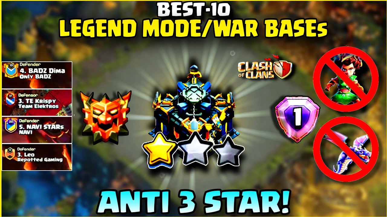 5300+ TROPHY TH17 LEGEND LEAGUE BASE | TOWN HALL 17 NEW LEGEND BASE LAYOUT | Anti RootRiders bases