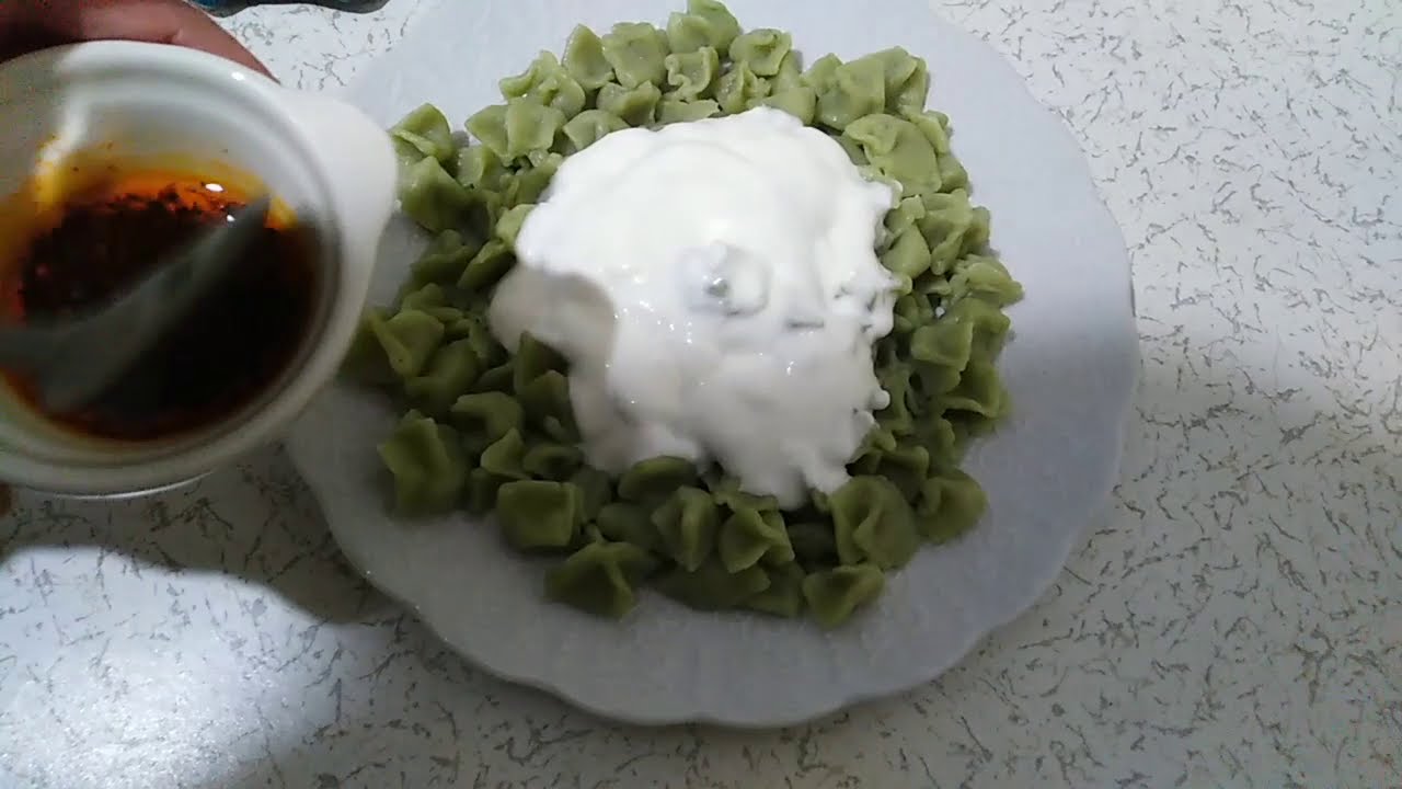 BU KADAR LEZZETLİ BİR MANTI YEDİNİZ Mİ? EVDE ISPANAKLI MANTI YAPIMI🥟😍