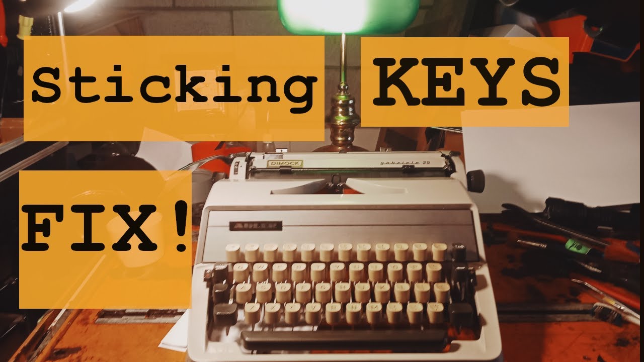FIXED Random Sticking Keys on Adler Gabriele 25 Typewriter – Key Bar Comb Trick Revealed
