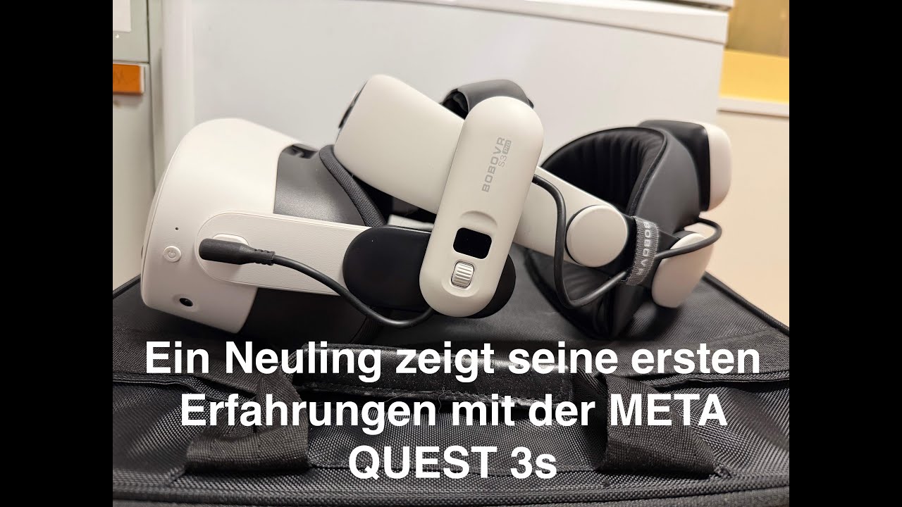 Ein Neuling zeigt seine ersten Erfahrungen mit der META QUEST 3s