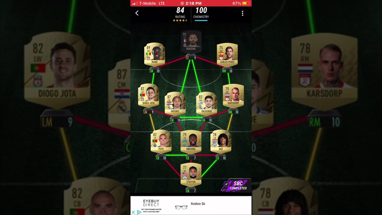 Easy ucl final #1 madfut 22 taa sbc