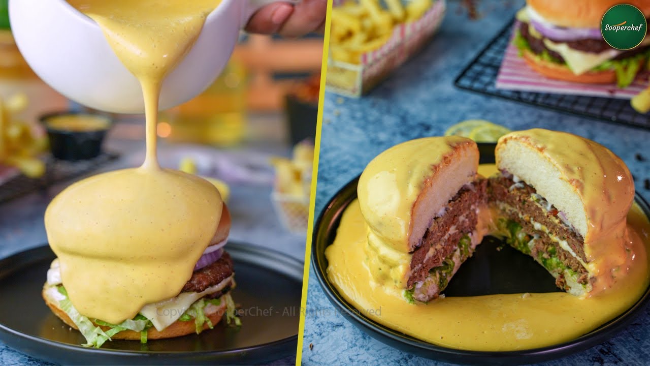 Cheese Bomb Burger Recipe by SooperChef