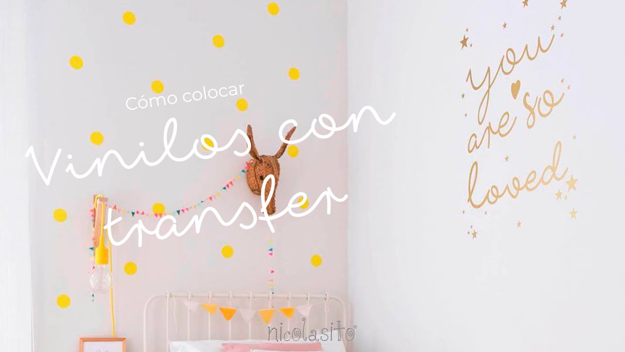 C&oacute;mo colocar un vinilo decorativo con transfer en la pared. Dise&ntilde;o super bonito de You are so Loved